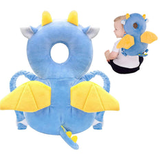 AUKOUPCIL baby head protector backpack front view with cushioned fabric and breathable comfort.