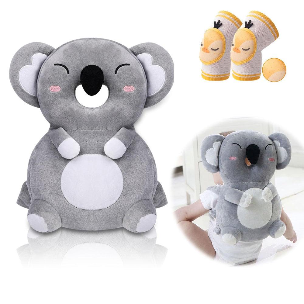 AUKOUPCIL Baby Head Protector backpack front view with soft cushioning.