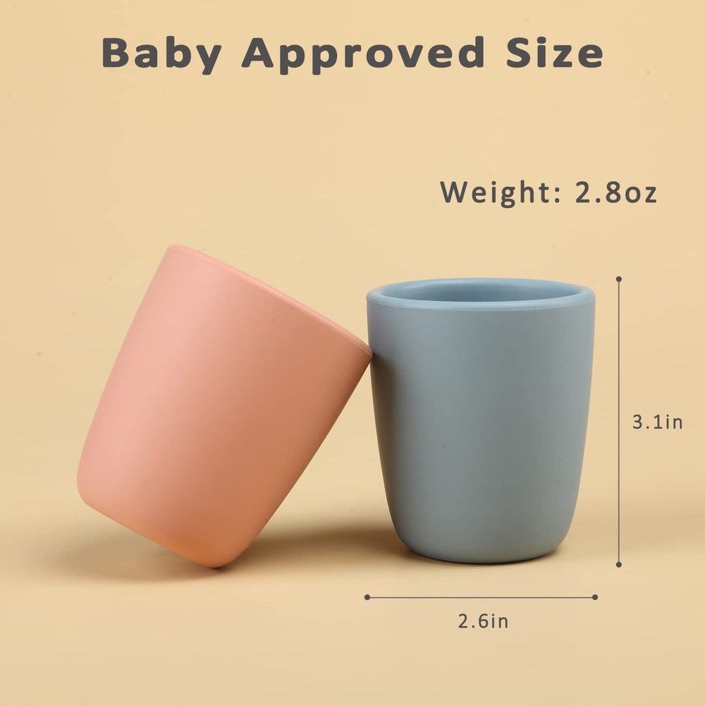 AULEGE Silicone Toddler Cup portable for dining out or picnics.