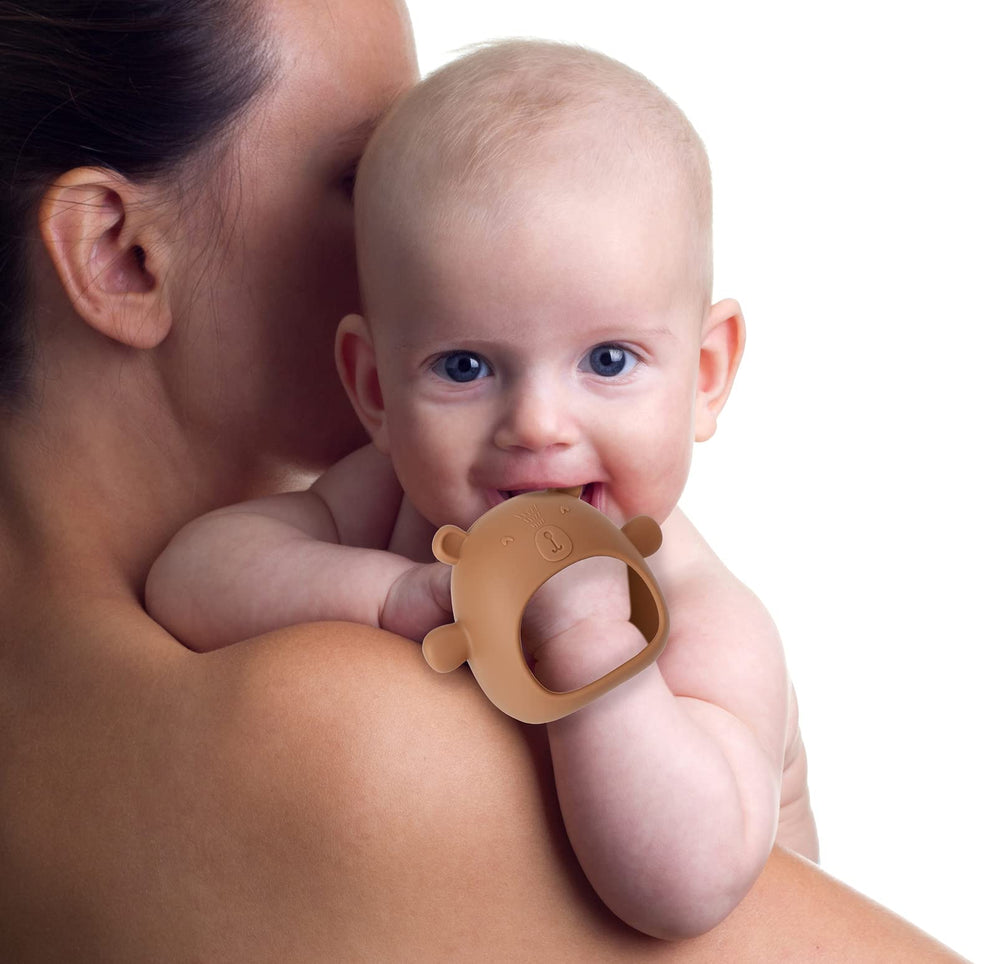 AULEGE teether safe for microwave, freezer, and dishwasher cleaning.