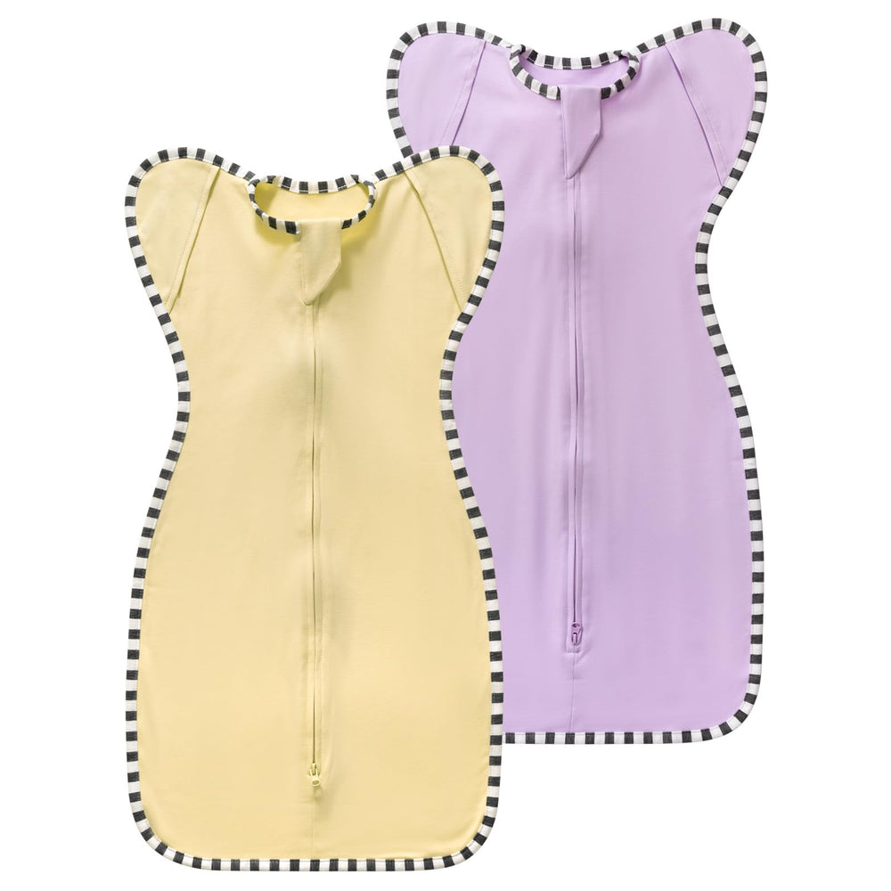 Aullar Baby Transition Swaddle pack features two swaddles for easy nightly swaps.