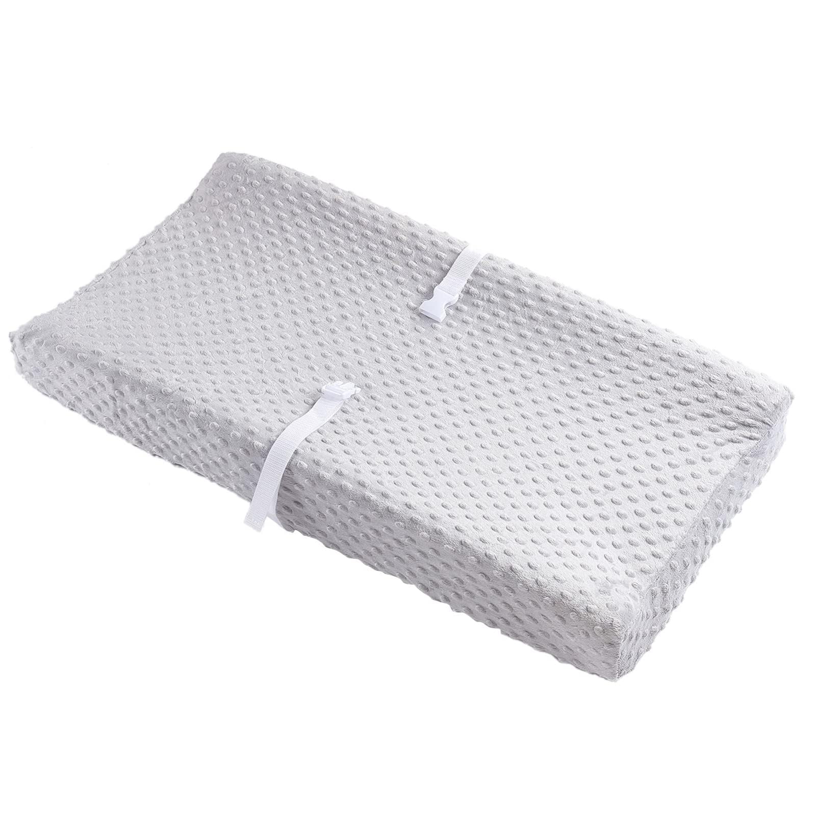 Aullar elastic bottom band keeps the cover secure during diaper changes.