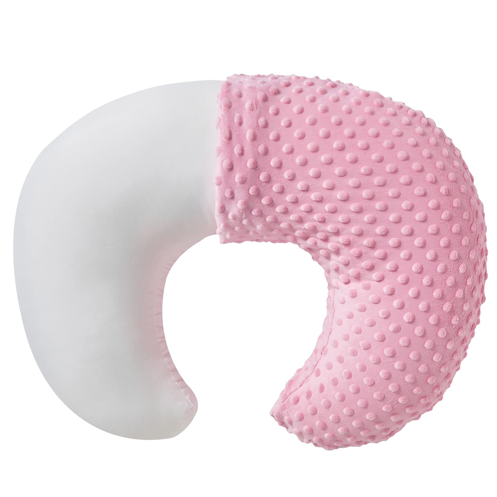Aullar nursing pillow candy pink cover shown for comfortable feeding support
