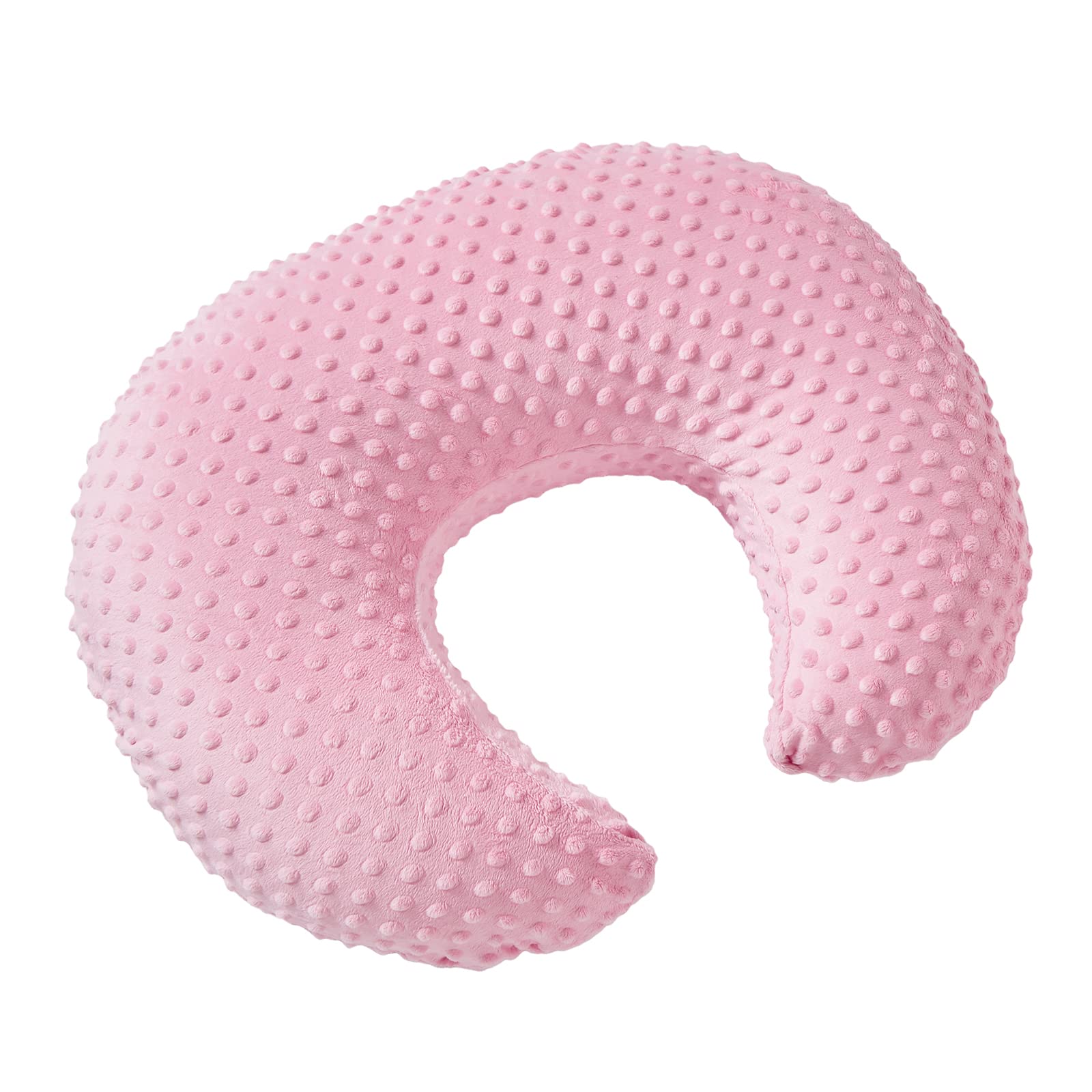 Aullar nursing pillow candy pink tummy-time-scene encourages supervised play