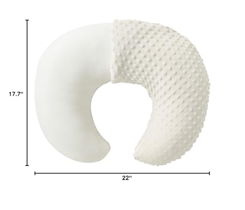 Aullar Nursing Pillow beige compressed-package-unpacked shows easy puffing to full size