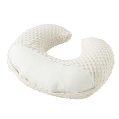 Aullar Nursing Pillow beige bottle-feeding setup supports relaxed feeding posture