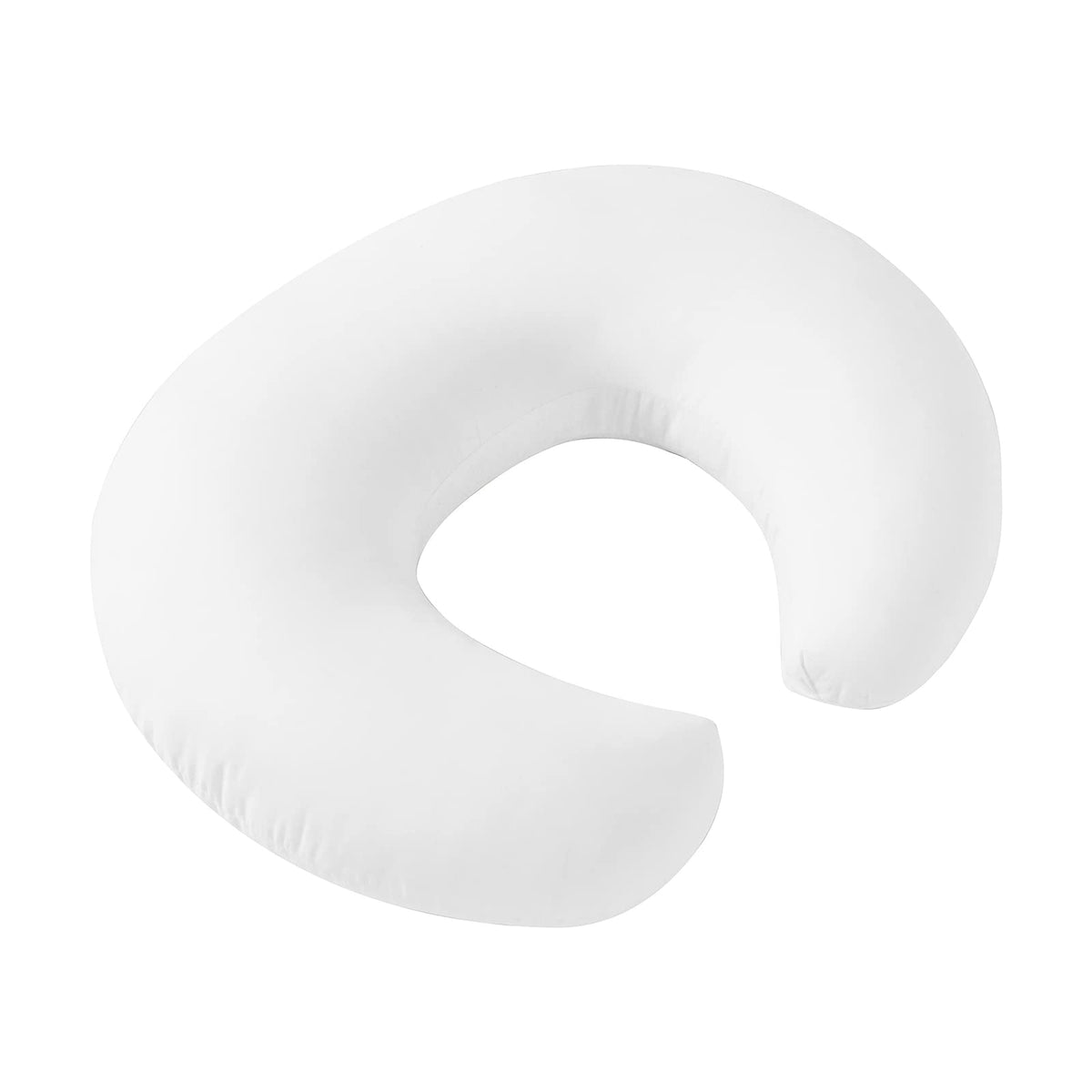 Aullar nursing pillow side view demonstrating ergonomic feeding support for caregiver.