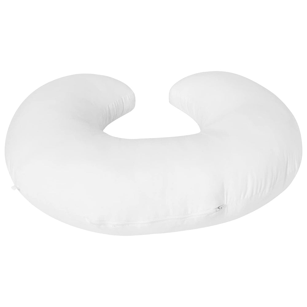 Aullar nursing pillow supporting baby sitting position for independent play.