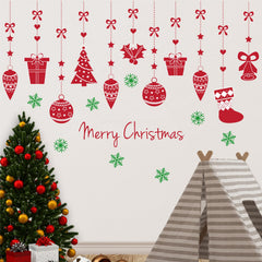 AUNMER Christmas wall decals window snowflakes create cozy window decor, removable