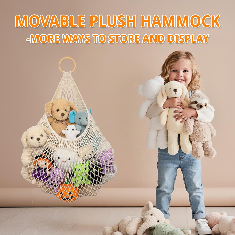 Auoleru removable hammock adds display space for plush toys and accessories.