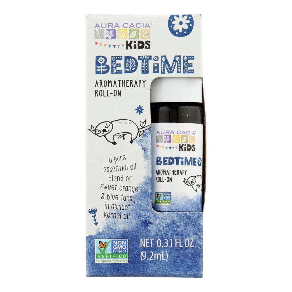 Aura Cacia Kids Bedtime Roll-On rollerball for calming bedtime rituals.