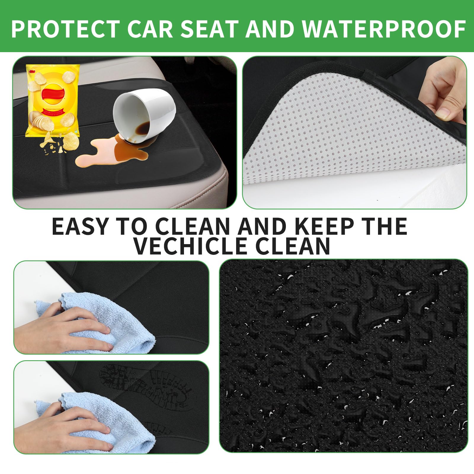 Aurelema kick mat 24x16 keeps dirt off floors and back seats.