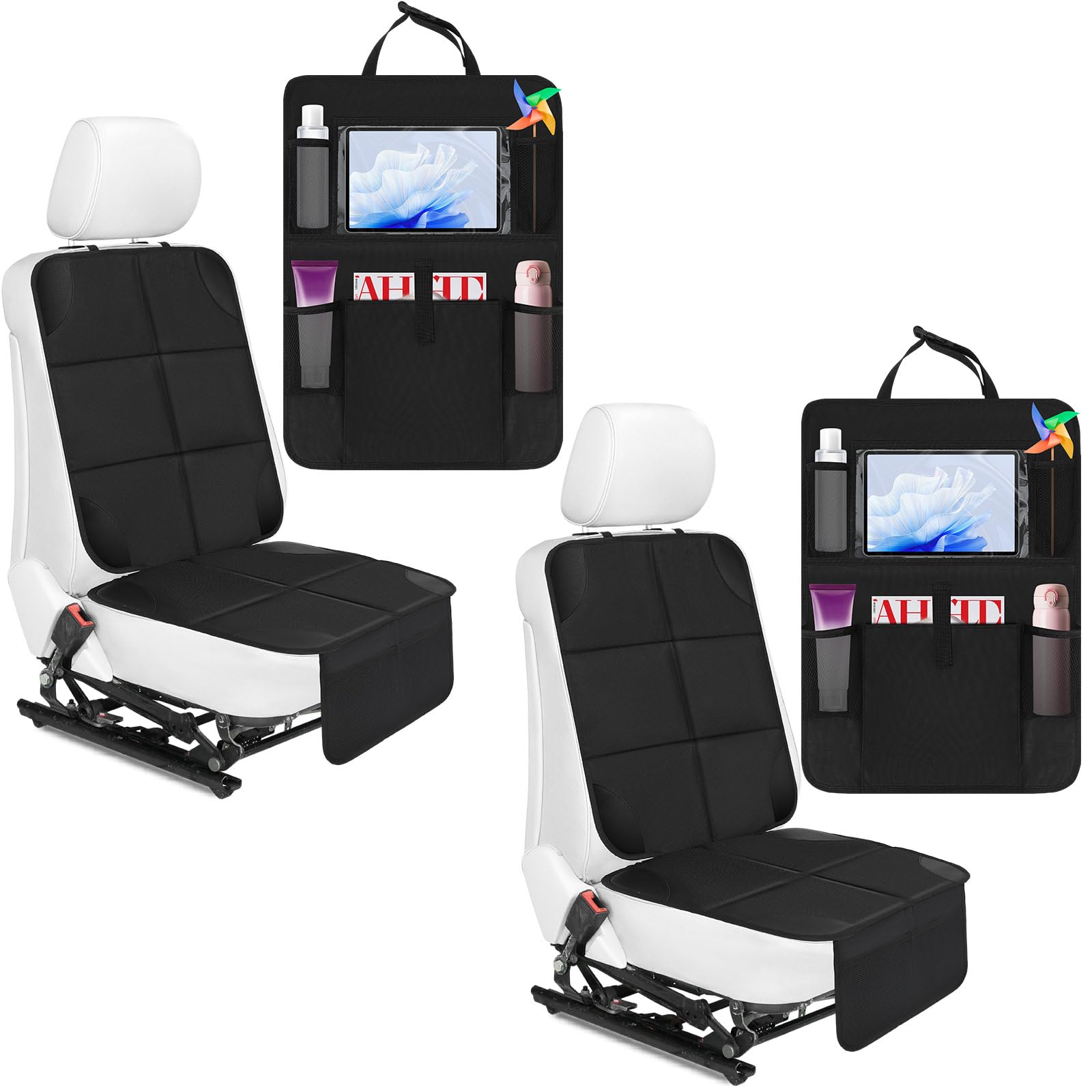 Aurelema non-slip seat protector assembly maintains clean seats during daily drives.