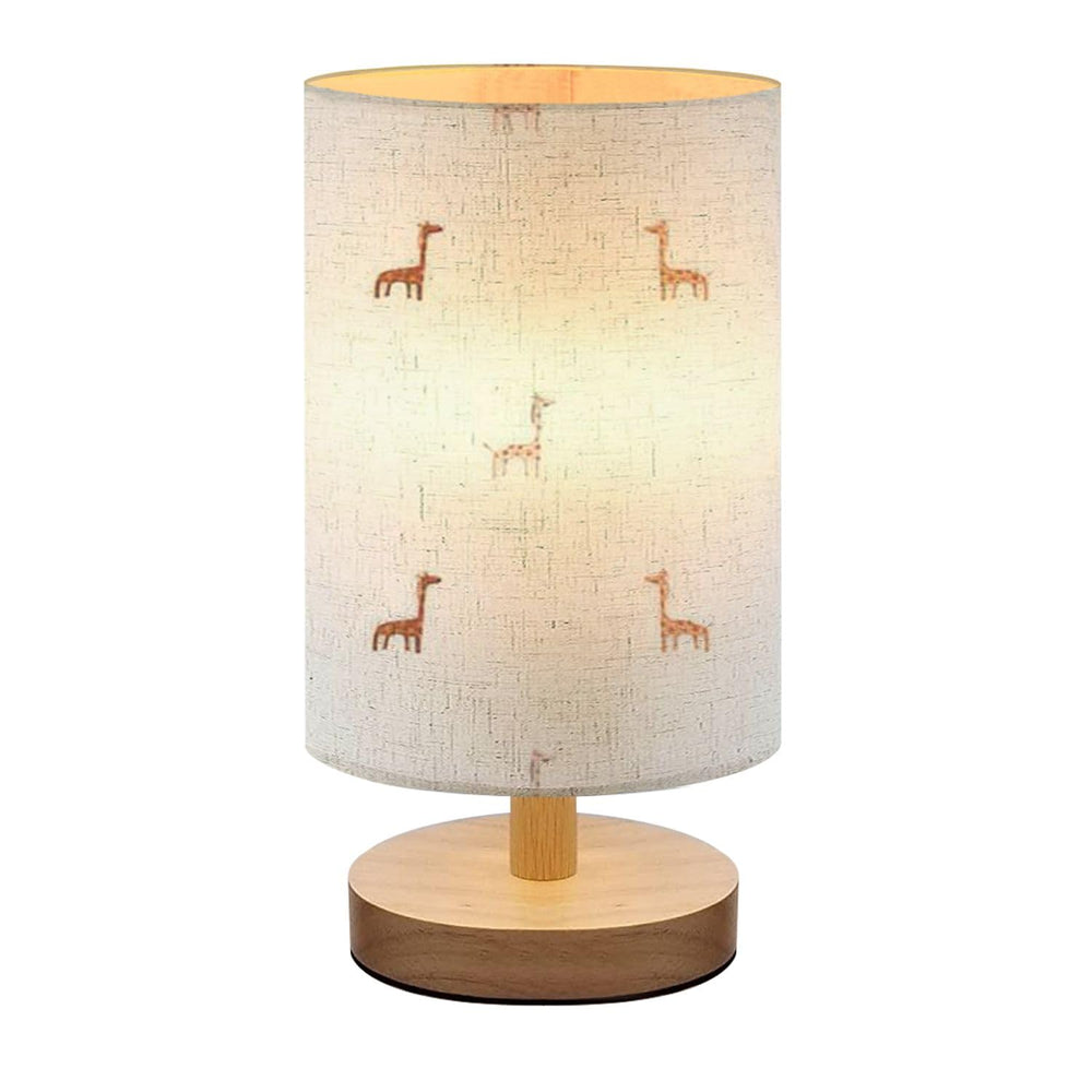 AURFIAIUOP bedside lamp with baby giraffe pattern for cozy bedroom ambiance.