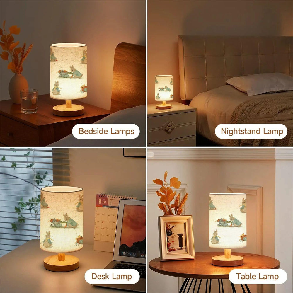 AURFIAIUOP patterned linen shade enhances nursery or bedroom decor.