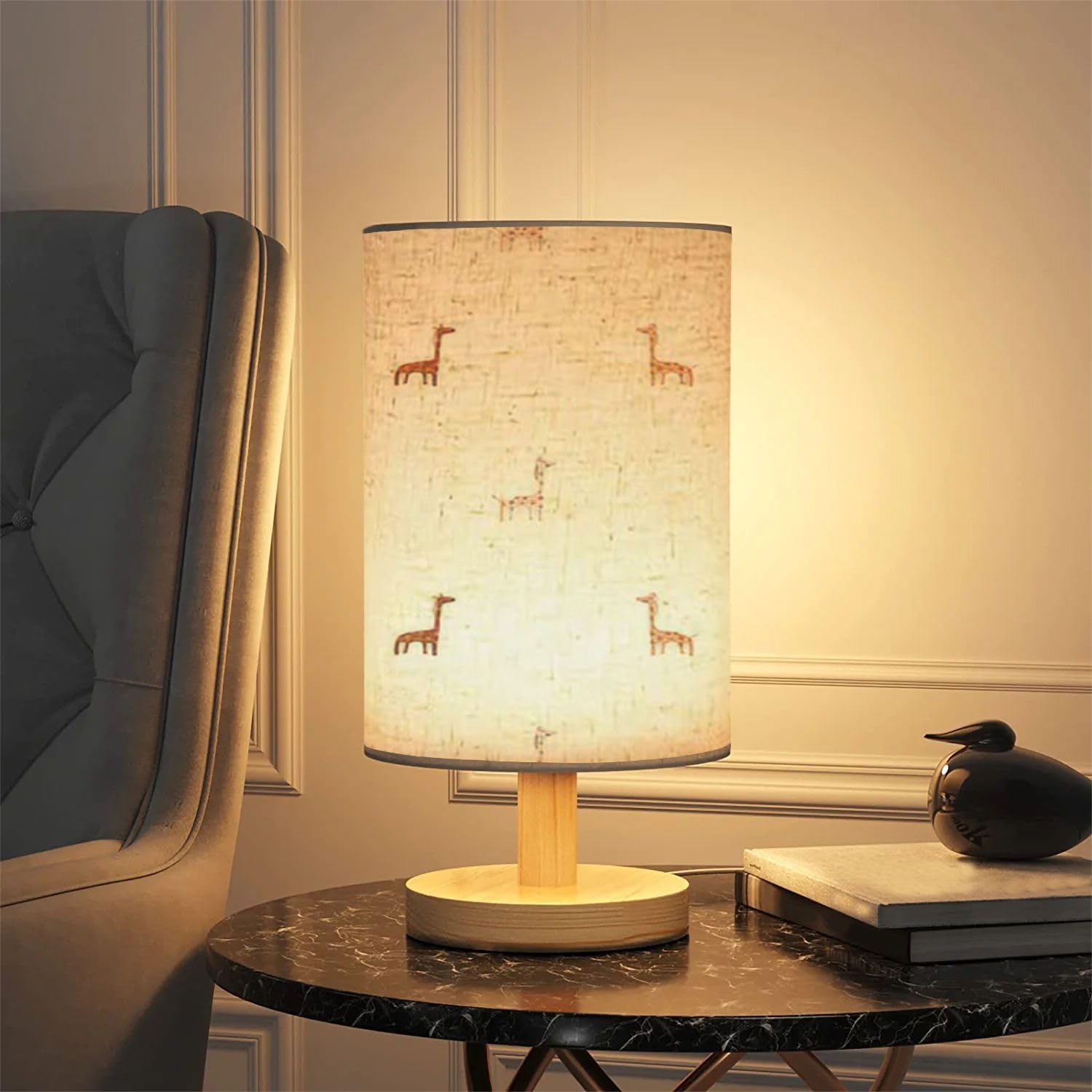 AURFIAIUOP linen shade texture softens light for eye-friendly evenings.