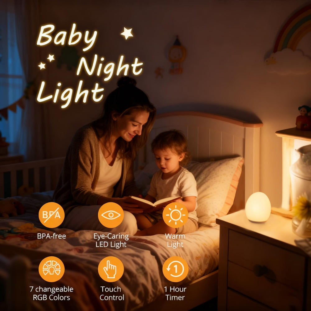 AuroraNiteBeam 7-colors changing mode offers mood-friendly options for kids.