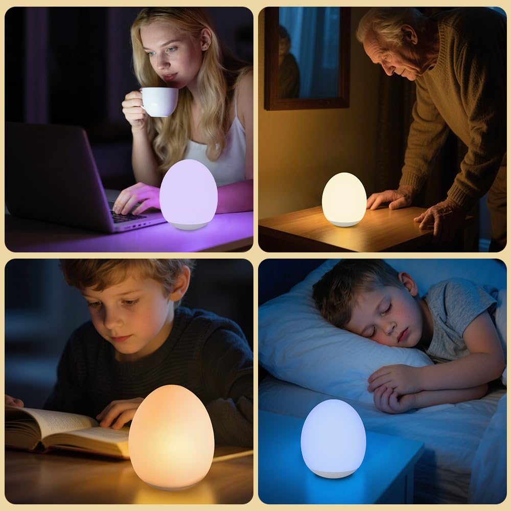 AuroraNiteBeam 7 RGB night light allows customizable brightness for calming bedtime.
