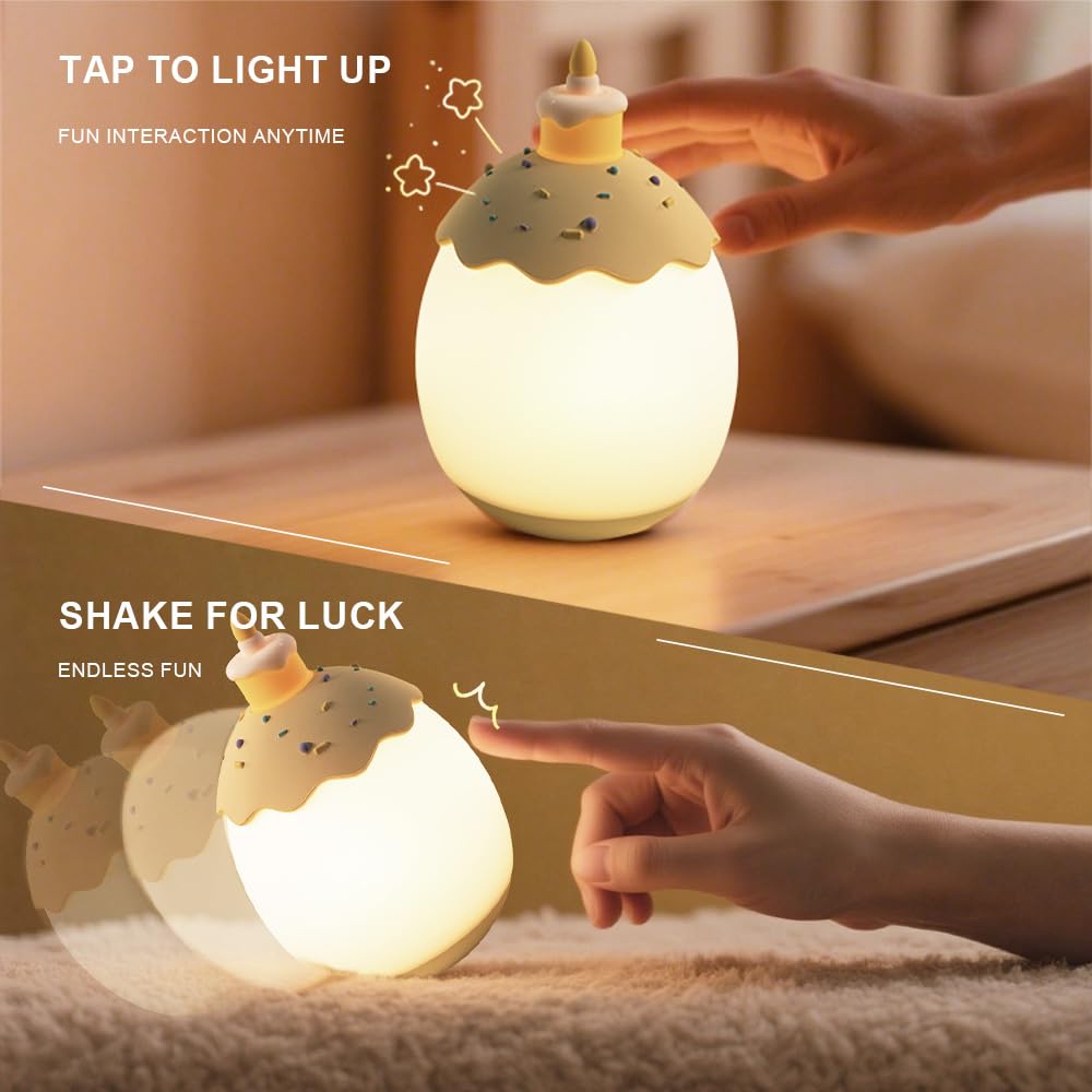 AuroraNiteBeam egg night light supports breastfeeding with gentle illumination
