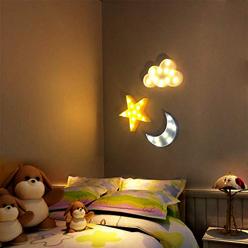 AUSAYE crescent moon night light creates gentle moonlit atmosphere.