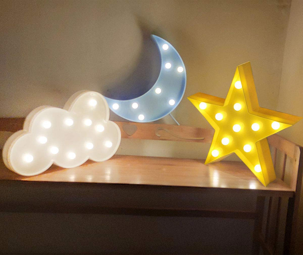 AUSAYE star night light offers warm glow for cozy bedtime ambience.