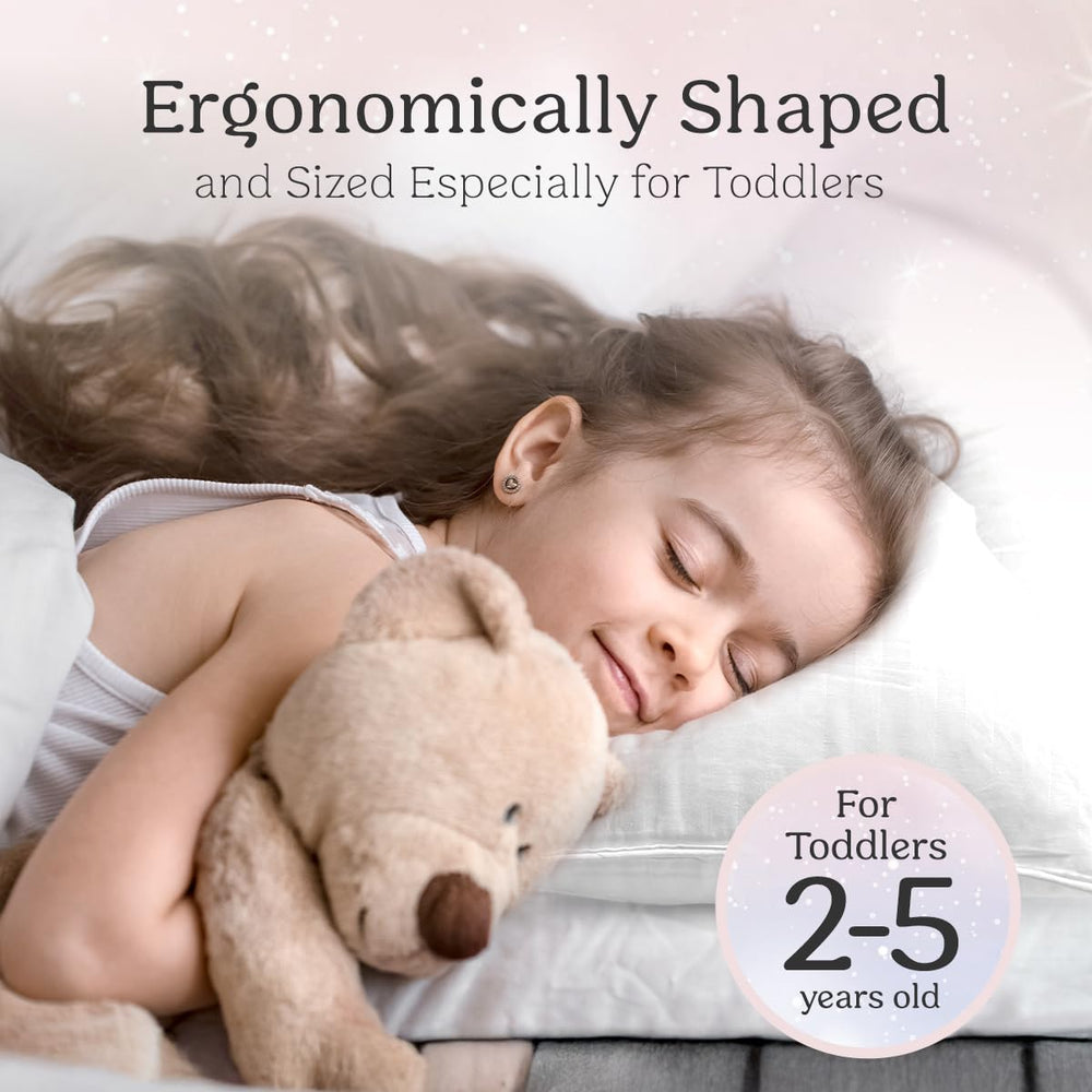 Autumn Bliss Co toddler pillow machine-washable design with care label for easy cleaning