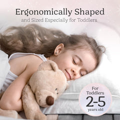 Autumn Bliss Co toddler pillow machine-washable design with care label for easy cleaning