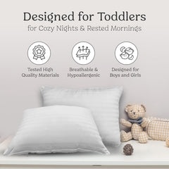 Autumn Bliss Co toddler pillow plush fill provides head and neck support for naps