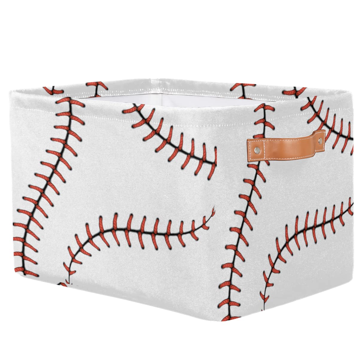 AUUXVA Baseball Stitches Basket handle detail features easy transport