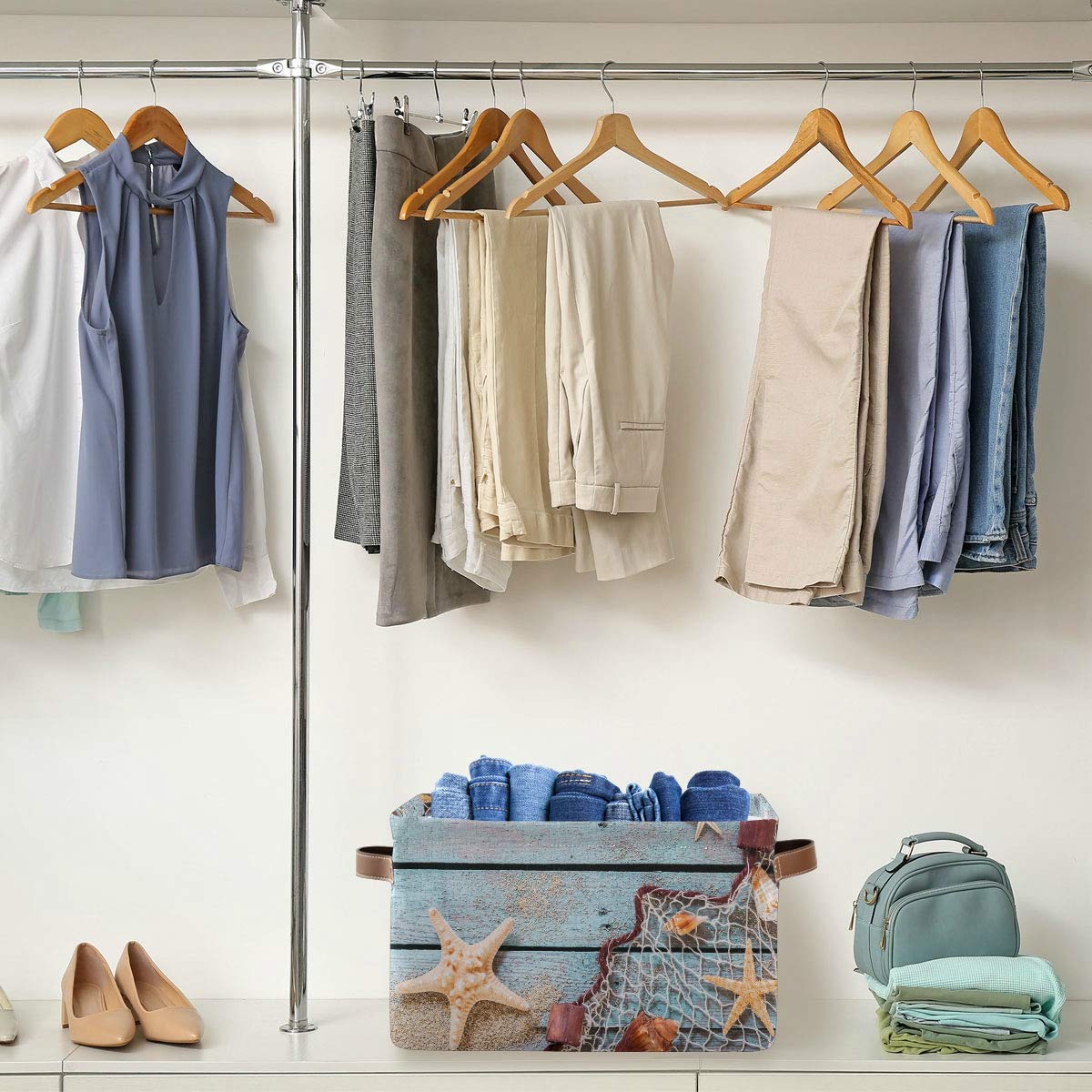AUUXVA foldable storage bin saves space when not in use