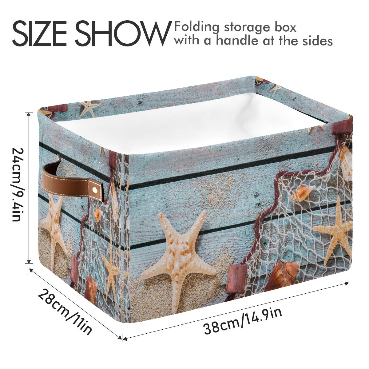 AUUXVA large fabric toy storage cube organizes kids items with easy access