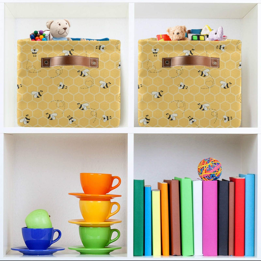 AUUXVA size 38x28x24 cm storage basket for books and toys