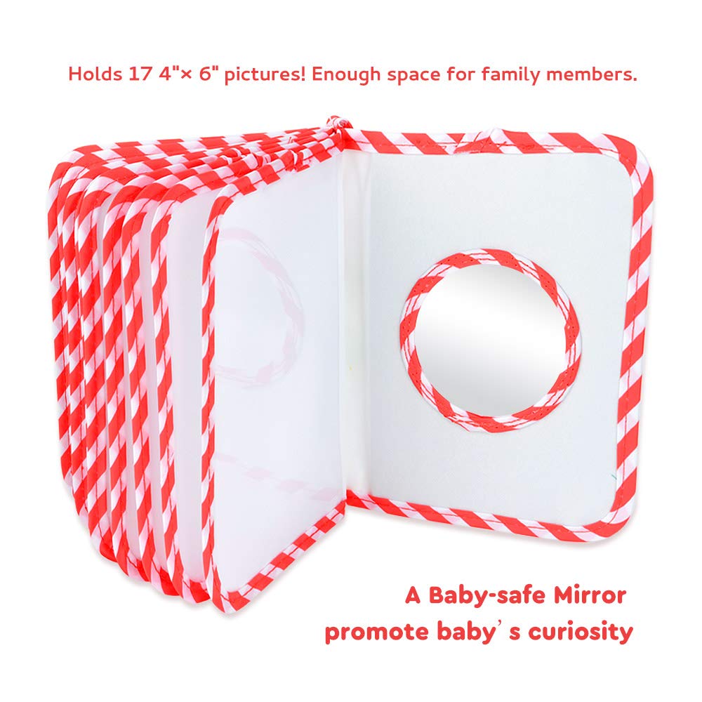 AUVCAS clear photo slots and durable stitching preserve memories