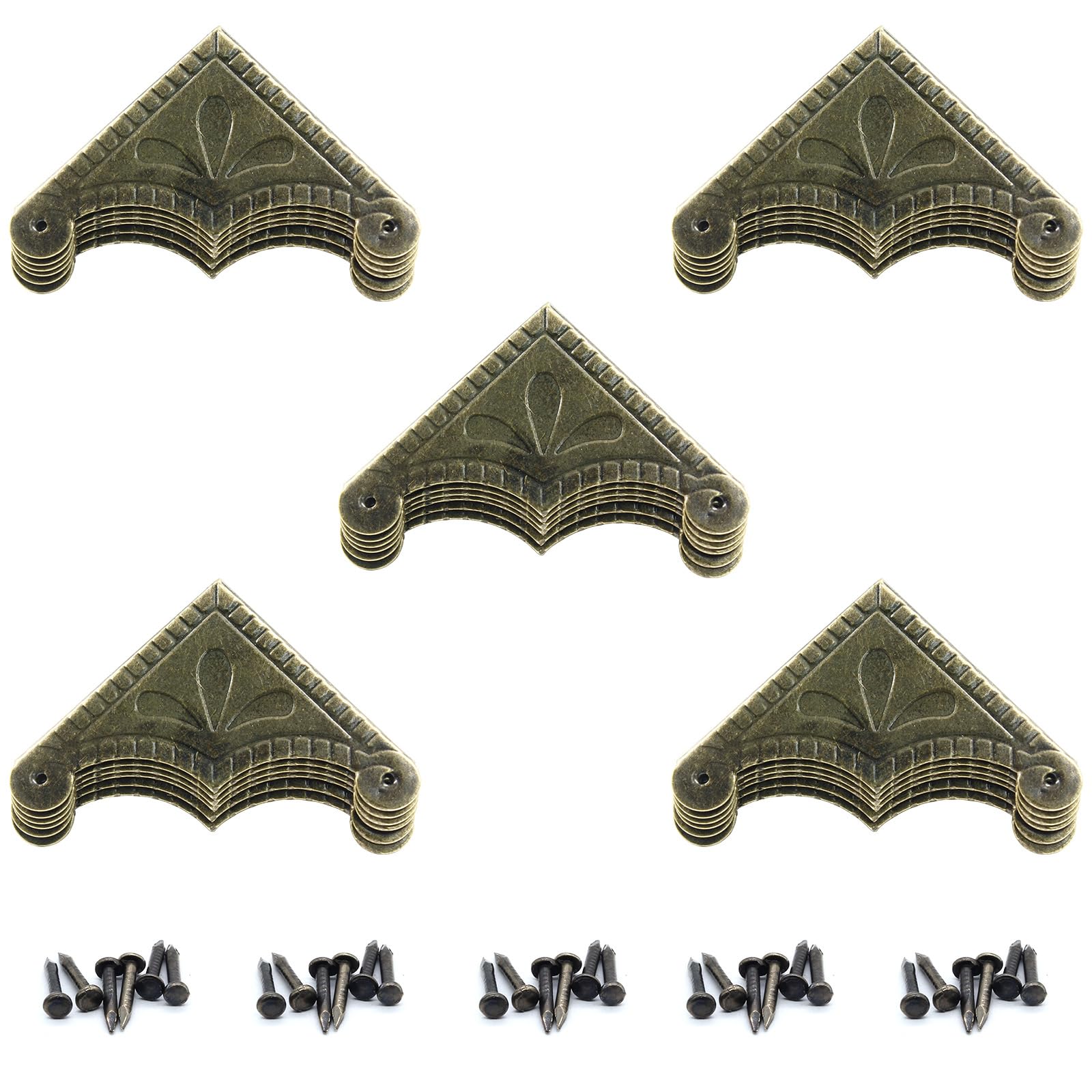 Auvotuis bronze corner guards packaged for easy DIY furniture protection projects.