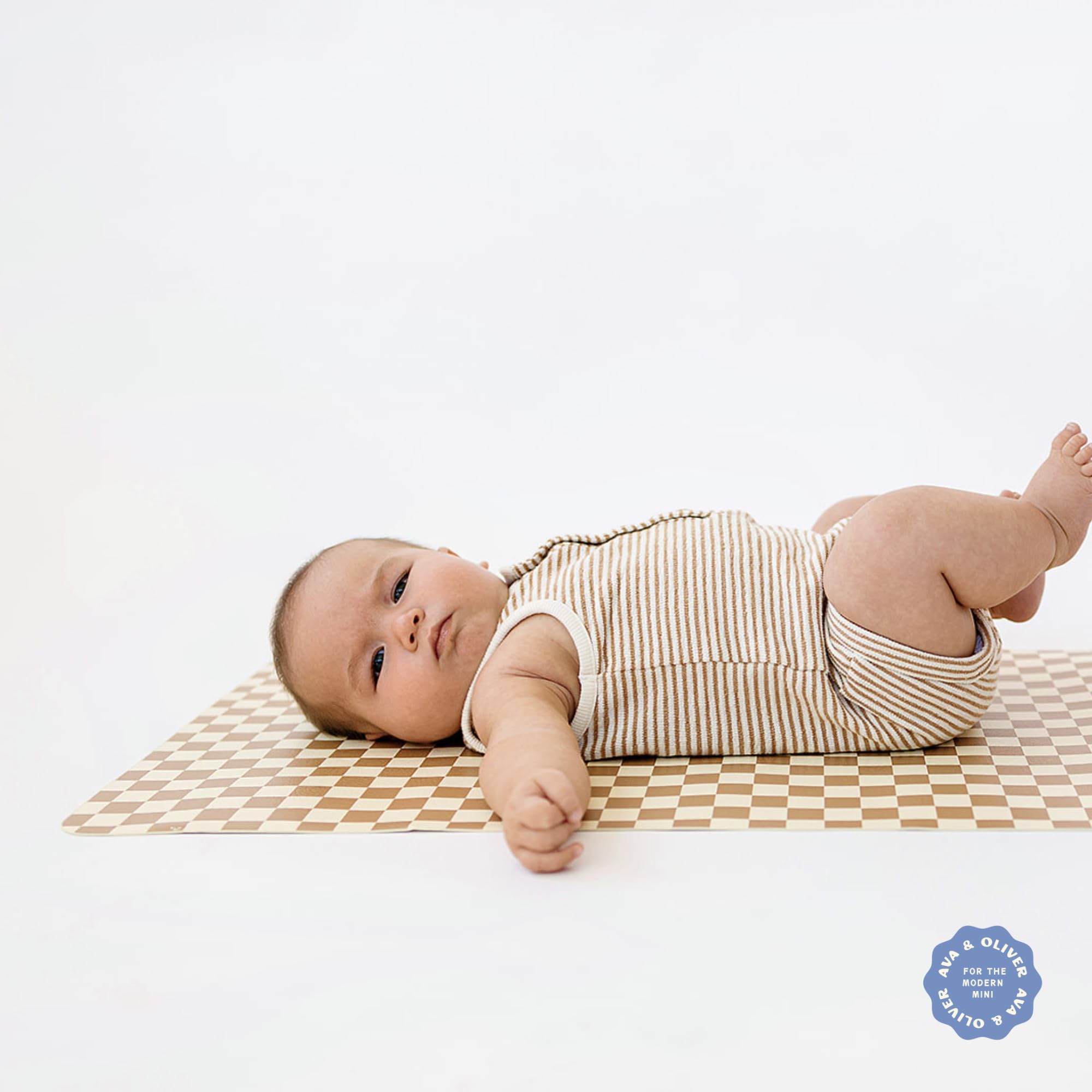 AVA + OLIVER 16x30 inch changing pad provides ample space for newborns to toddlers.