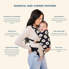 AVA OLIVER Essential Carrier back view highlights ergonomic support for longer carries.