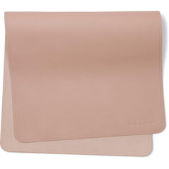 AVA + OLIVER vegan leather baby changing mat pink sand folded for travel convenience