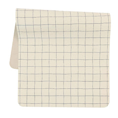 Ava + Oliver vegan leather changing mat blue check flatlay for everyday baby changes