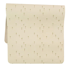 AVA + OLIVER vegan leather changing mat palm trees texture for comfortable, on-the-go diaper changes.
