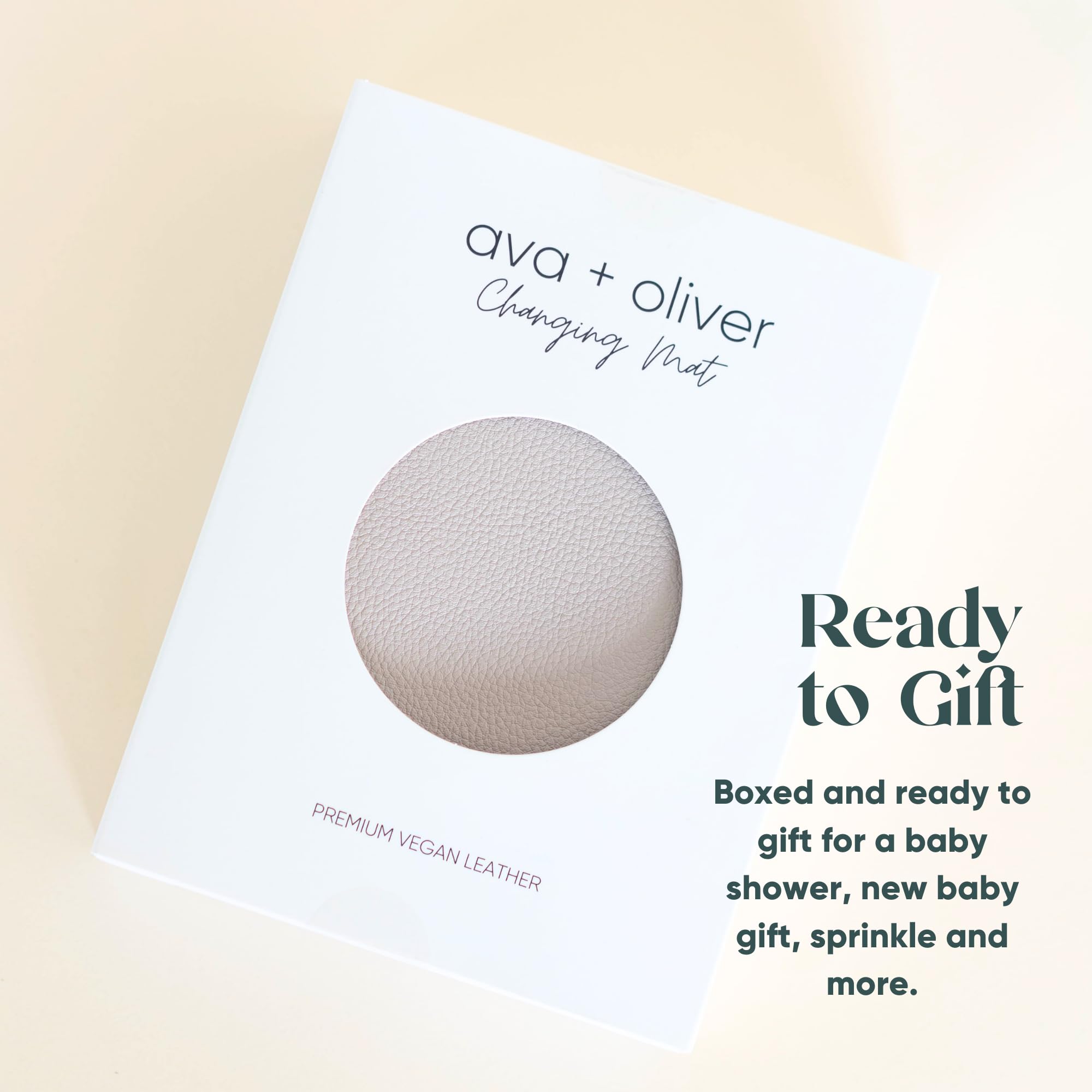 Ava + Oliver wipe-clean changing mat ready for spills and fast cleanup.