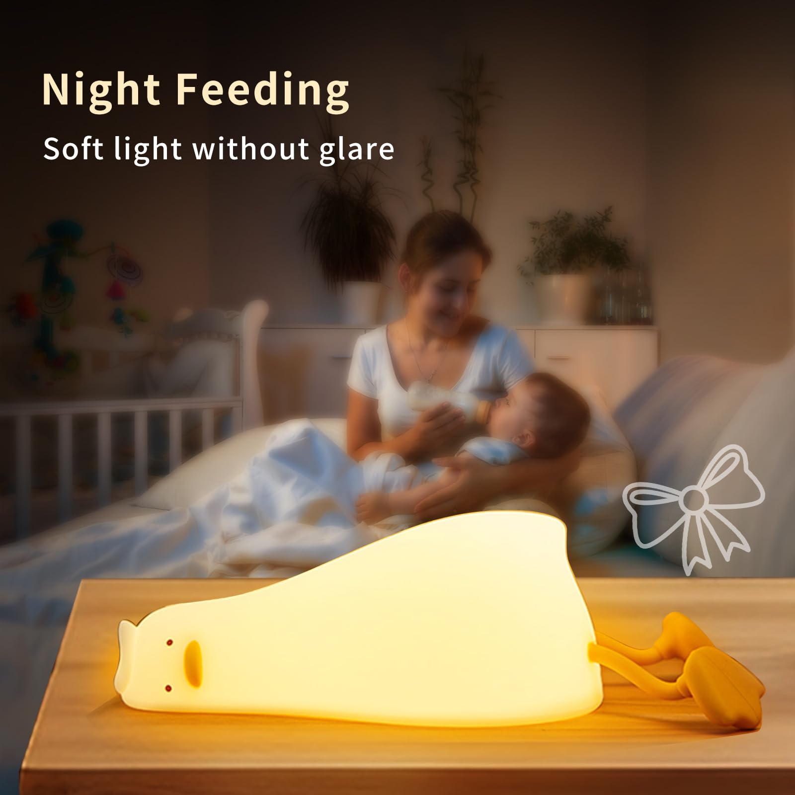 AVACOM duck night light adds playful decor to kids' rooms.