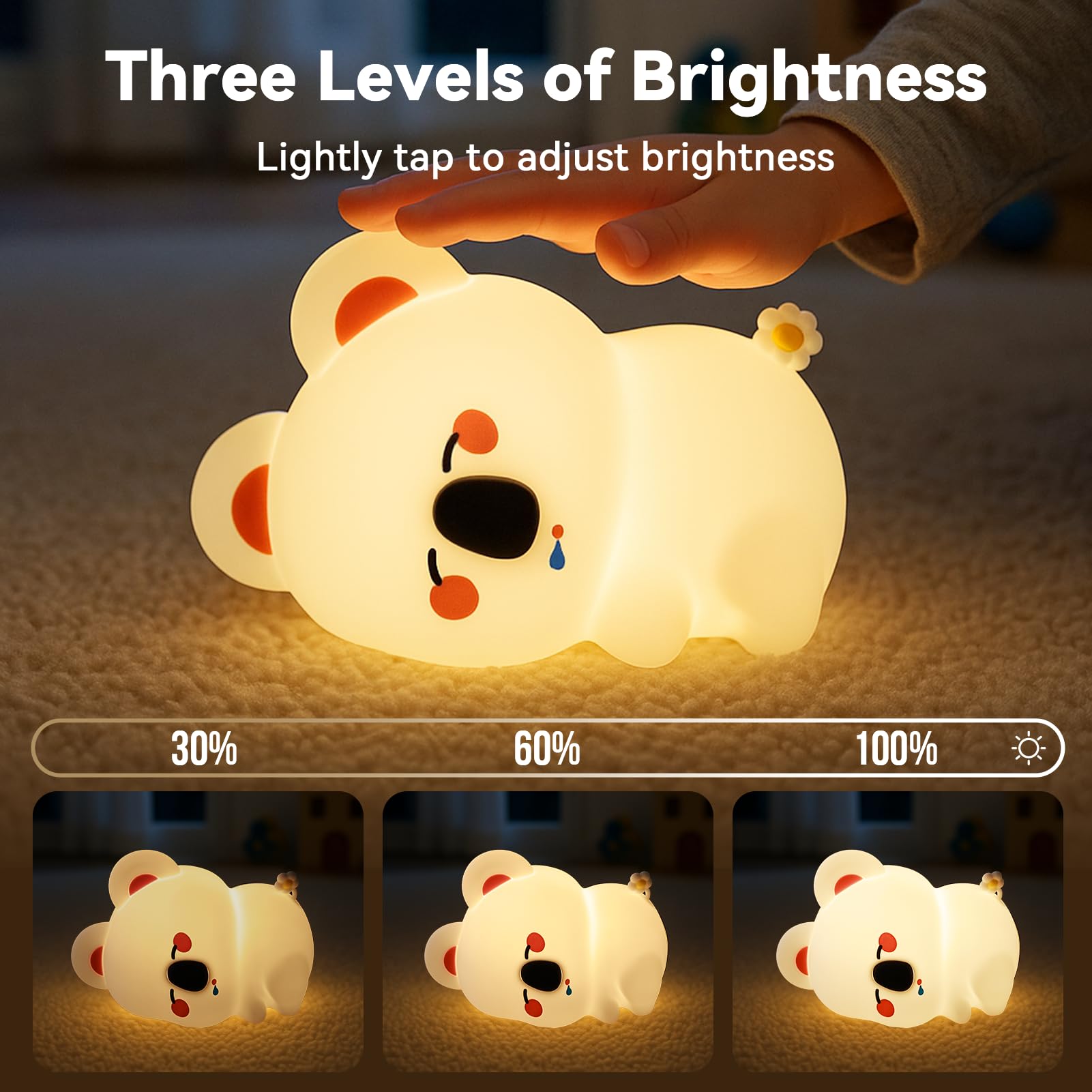 AVACOM Koala Night Light charges via Type-C for convenient travel-ready power.