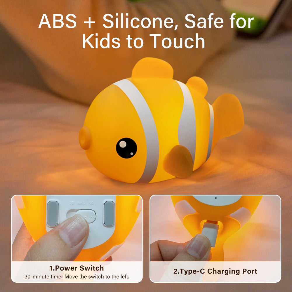 AVACOM night light auto-off timer for easier bedtime routines.