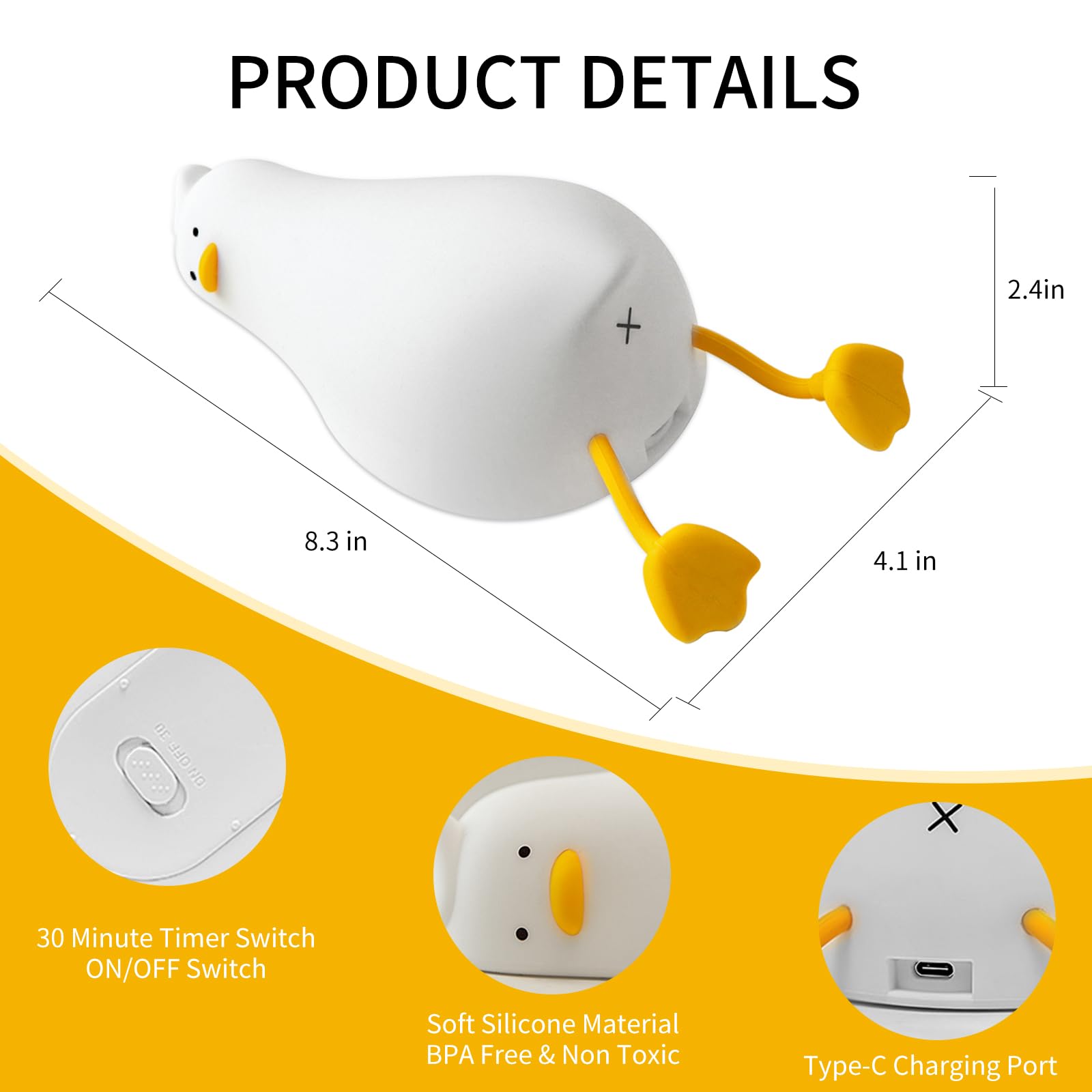 AVACOM Nursery Night Light with 3-level dimming for adjustable night light.