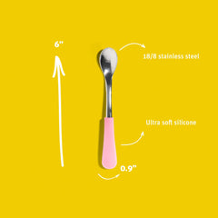 Avanchy infant spoons long-handled feeding setup reduces caregiver strain.