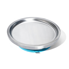 Avanchy Open Baby Plates with Suction base grips high chair, reducing spills during self-feeding.