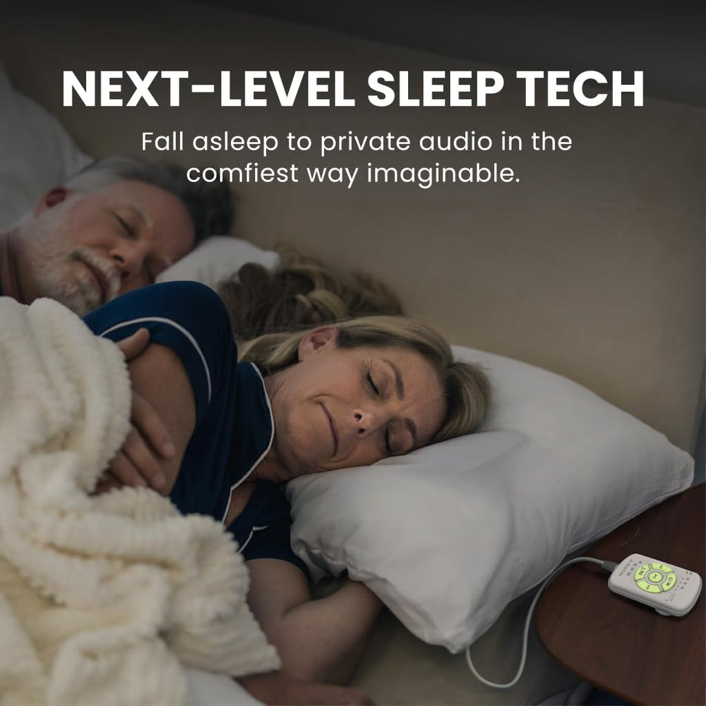 Avantree Slumber 2 close-up of flat speakers for even sound and reduced pressure