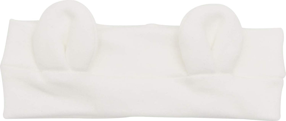 AVAUMA baby headbands bow turban in gray bear style offers comfortable stretch for newborns and toddlers.
