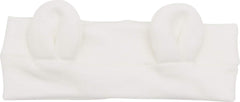 AVAUMA baby headbands bow turban in gray bear style offers comfortable stretch for newborns and toddlers.