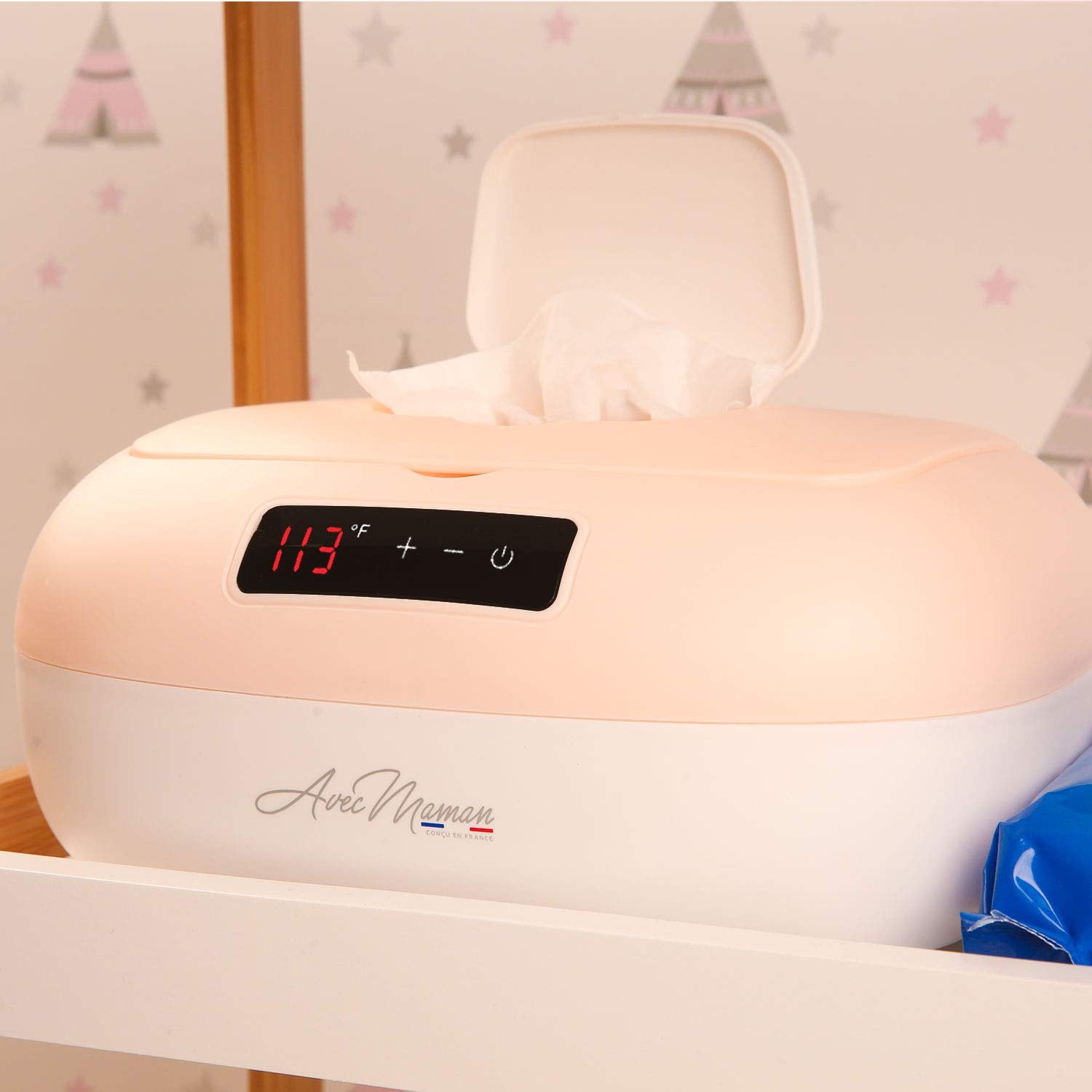 Avec Maman La Caresse wipe warmer 5-year warranty for long-term confidence